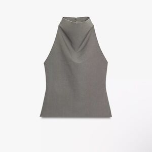 Zara halter grey top 🔺